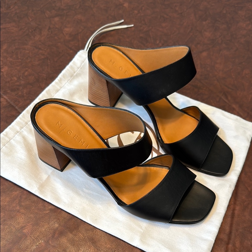 M. Gemi Black Parola Women's Sandals